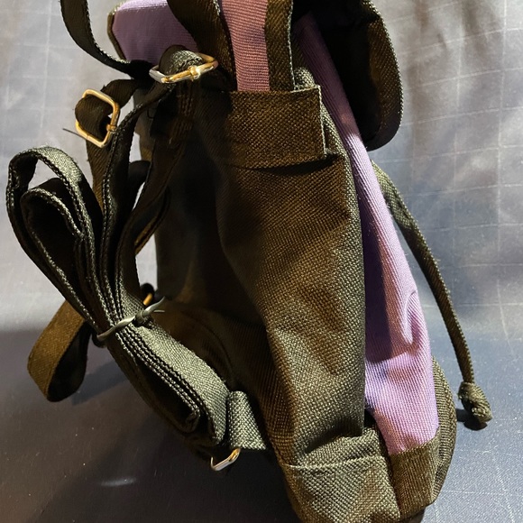 VTG 90s Disney Winnie the Pooh purple/black mini backpack NWOT - Picture 7 of 13